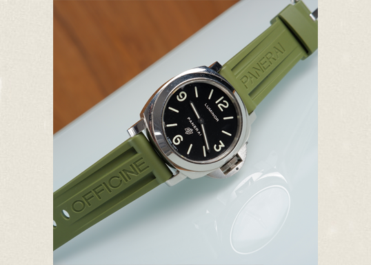 Green panerai 2024 rubber strap